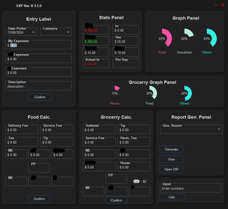Expenses Recorder - Initial Prototype